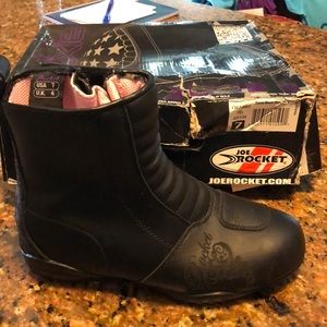 Motorcycle boots. Worn once for class.